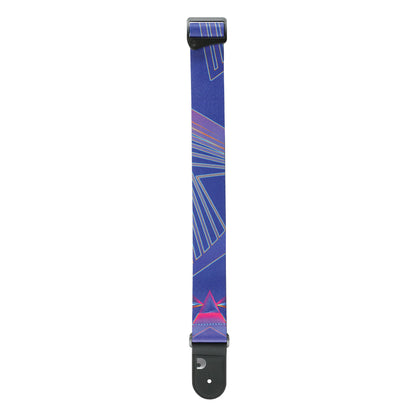 D'Addario Outrun Polyester Guitar Strap, Prism, 50RUN81