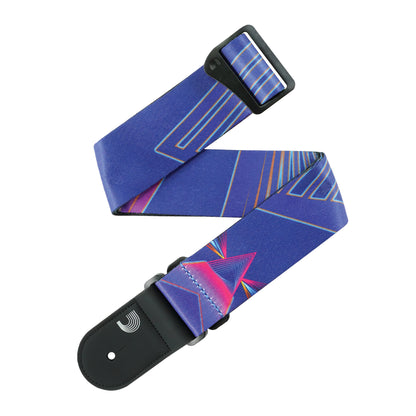 D'Addario Outrun Polyester Guitar Strap, Prism, 50RUN81