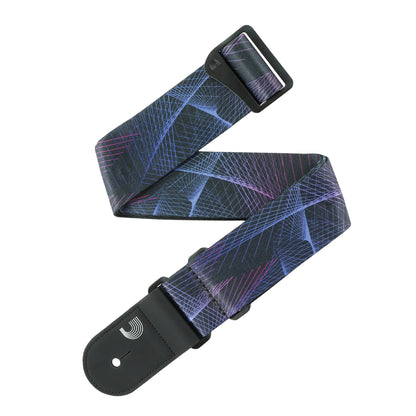 D'Addario Outrun Polyester Guitar Strap, Kaleidoscope, 50RUN82