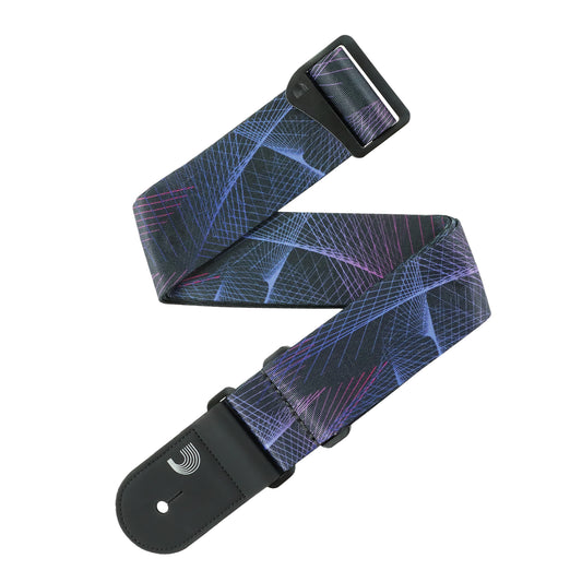 D'Addario Outrun Polyester Guitar Strap, Kaleidoscope, 50RUN82
