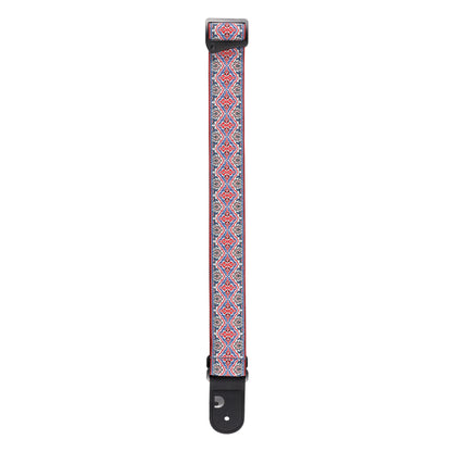 D'Addario Eco Persian Woven Guitar Strap, White, 50RW07