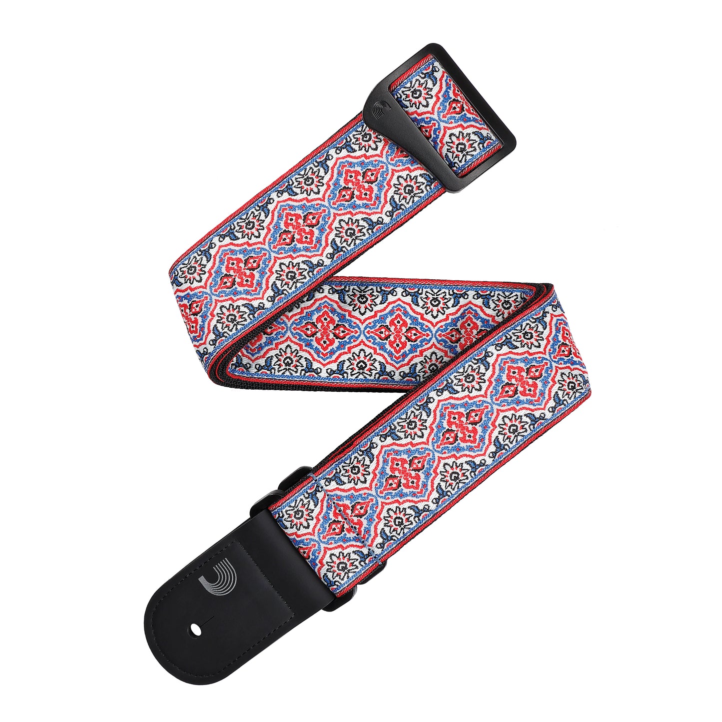 D'Addario Eco Persian Woven Guitar Strap, White, 50RW07