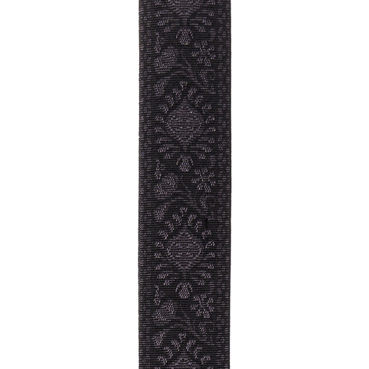 D'Addario Woven Guitar Strap, Monterey Black Tubular, 50TB01