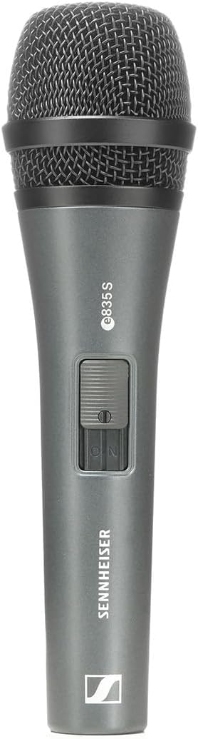Sennheiser e 835-S Cardioid Dynamic Vocal Microphone with On/Off Switch