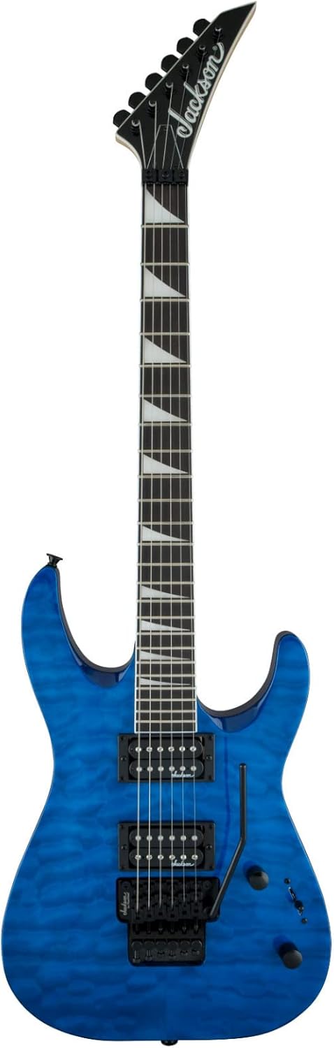 Jackson JS Series Dinky™ Arch Top JS32Q DKA, Amaranth Fingerboard, Transparent Blue