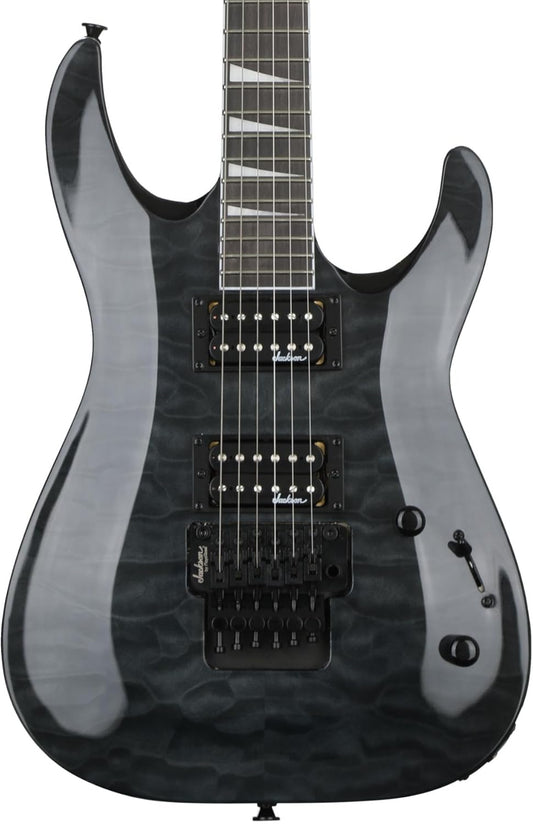 Jackson JS Series Dinky™ Arch Top JS32Q DKA, Amaranth Fingerboard, Transparent Black