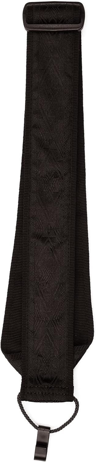 D'Addario 20T01CL Woven Classical Guitar Strap, Black Satin