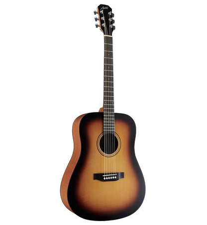 Austin AA25DSSB Acoustic Dreadnought Guitar , Satin Sunburst