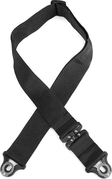 D'Addario PWSALSV00 Auto Lock Swivel Polypro Guitar Strap, Black