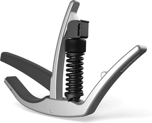 D'Addario PW-CP-10S NS Artist Capo, Silver Finish