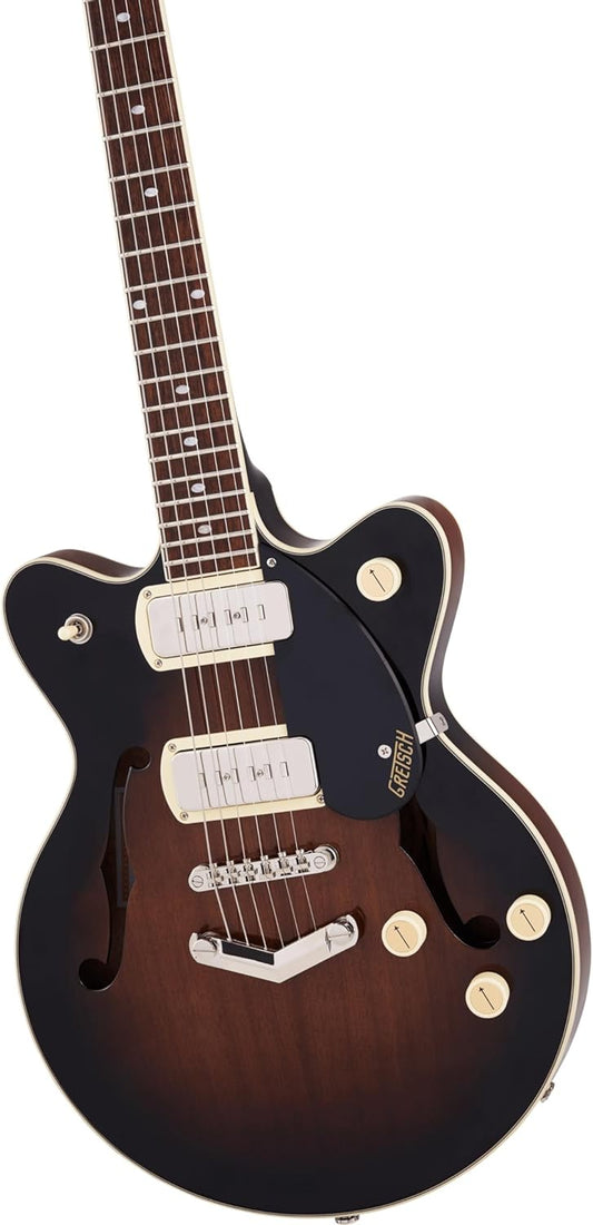 Gretsch G2655-P90 Streamliner™ Center Block Jr. Double-Cut P90 with V-Stoptail, Laurel Fingerboard, Brownstone