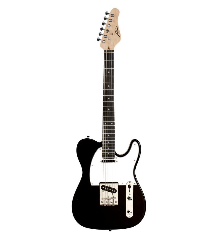 Austin ATC200BK Classic Bolt-On Single Cutaway Electric Guitar, Black