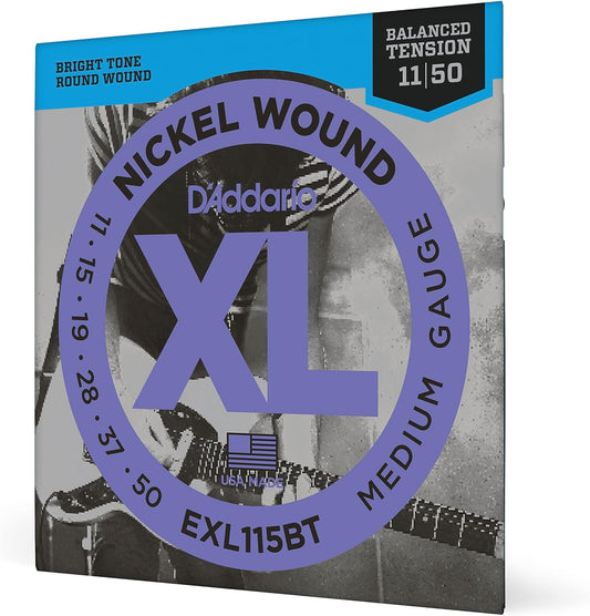 D'Addario EXL115BT Nickel Wound, Balanced Tension Medium, 11-50