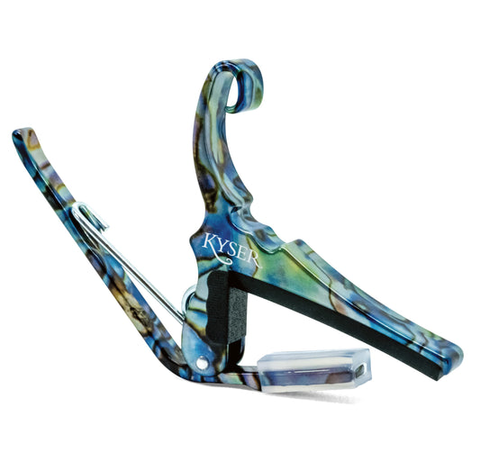 Kyser KG6SA Quick-Change Acoustic Guitar Capo, Abalone