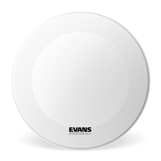 EVANS EQ3 Resonant Coated White Bass Drum Head, No Port, 22 Inch