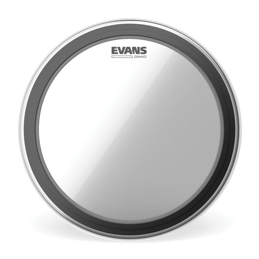 EVANS GMAD Clear Bass Drum Head, 24 Inch, BD24GMAD