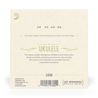 D'Addario EJ53S Pro-Arté Rectified Ukulele Strings, Hawaiian-Concert
