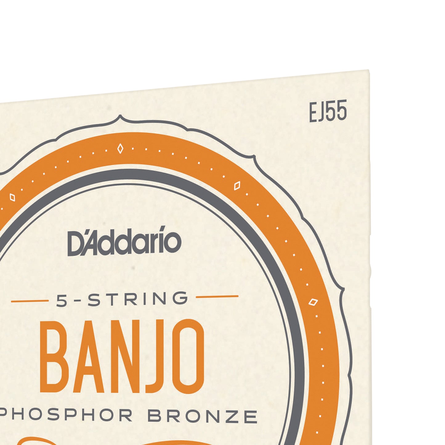 D'Addario EJ55 5-String Banjo Strings, Phosphor Bronze, Medium, 10-23