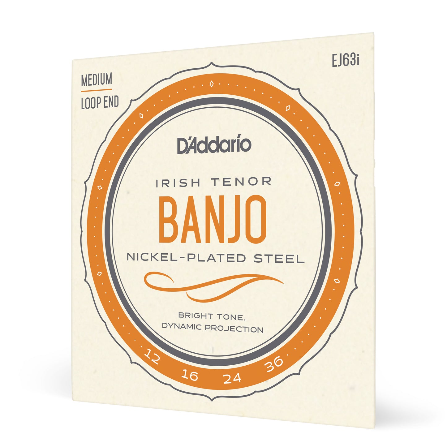 D'Addario EJ63i Irish Tenor Banjo Strings, Nickel, 12-36