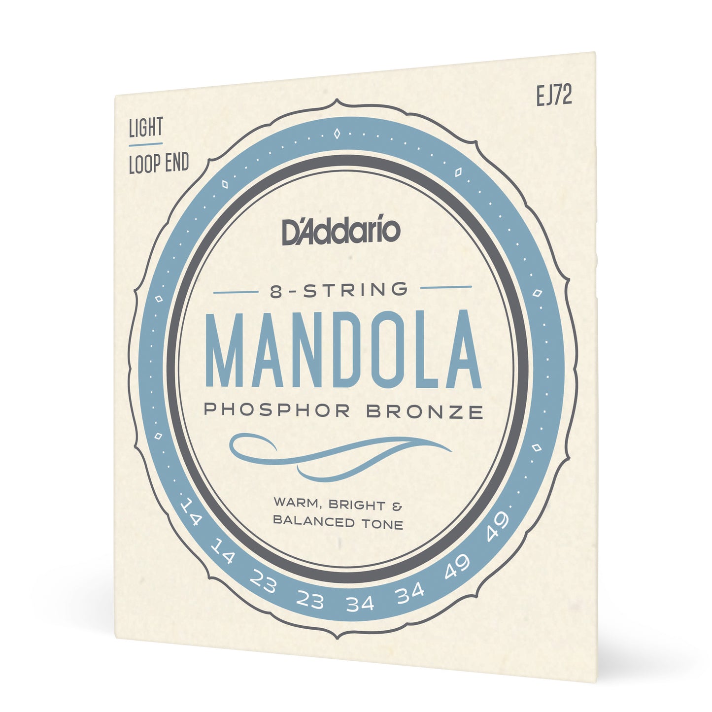 D'Addario EJ72 Phosphor Bronze Mandola Strings, Light, 14-49