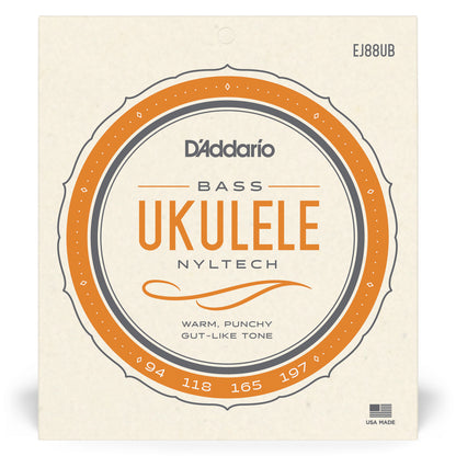 D'Addario EJ88UB Nyltech Ukulele Strings, Bass
