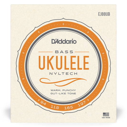 D'Addario EJ88UB Nyltech Ukulele Strings, Bass
