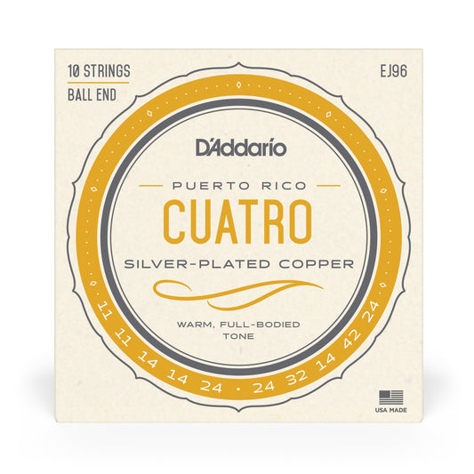 D'Addario EJ96 Cuatro-Puerto Rico Strings