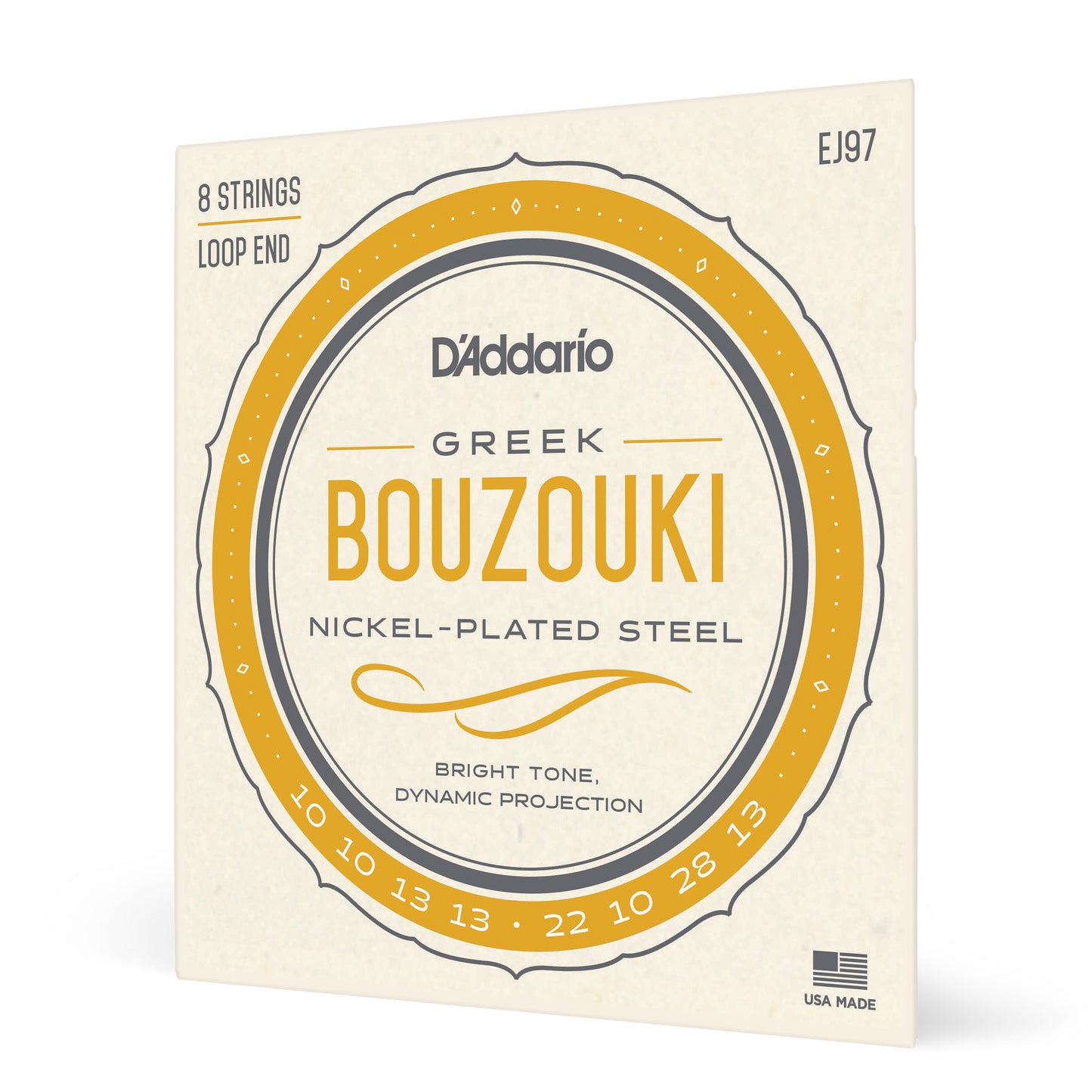 D'Addario EJ97 Bouzouki, 8-String, Greek, Nickel
