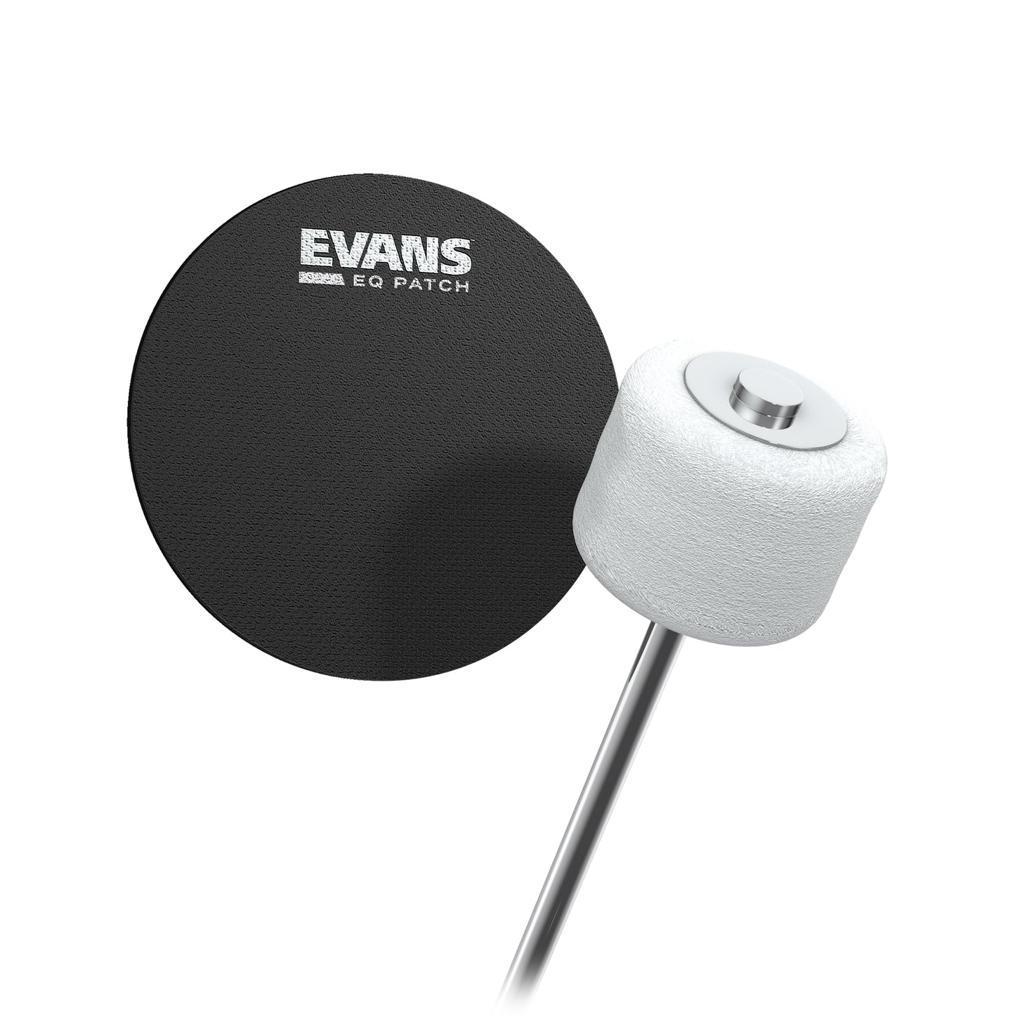 Evans EQPB1 EQ Single Pedal Patch, Black Nylon