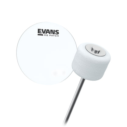 Evans EQPC1 EQ Single Pedal Patch, Clear Plastic