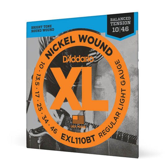 D'Addario EXL110BT Nickel Wound, Balanced Tension Regular Light, 10-46