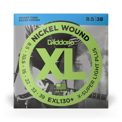 D'Addario EXL130+ Nickel Wound, Extra-Super Light Plus, 8.5-39