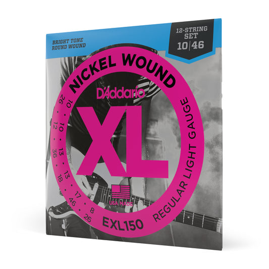 D'Addario EXL150 Nickel Wound, 12-String, Regular Light, 10-46