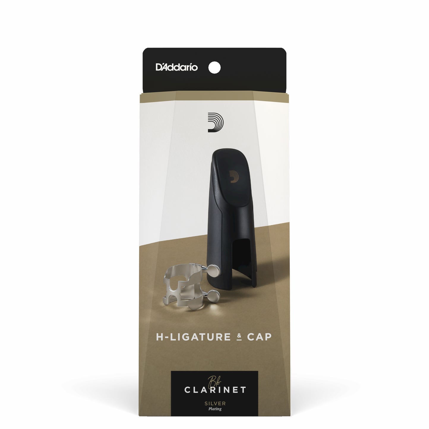D'Addario H-Ligature & Cap, Bb Clarinet, Silver