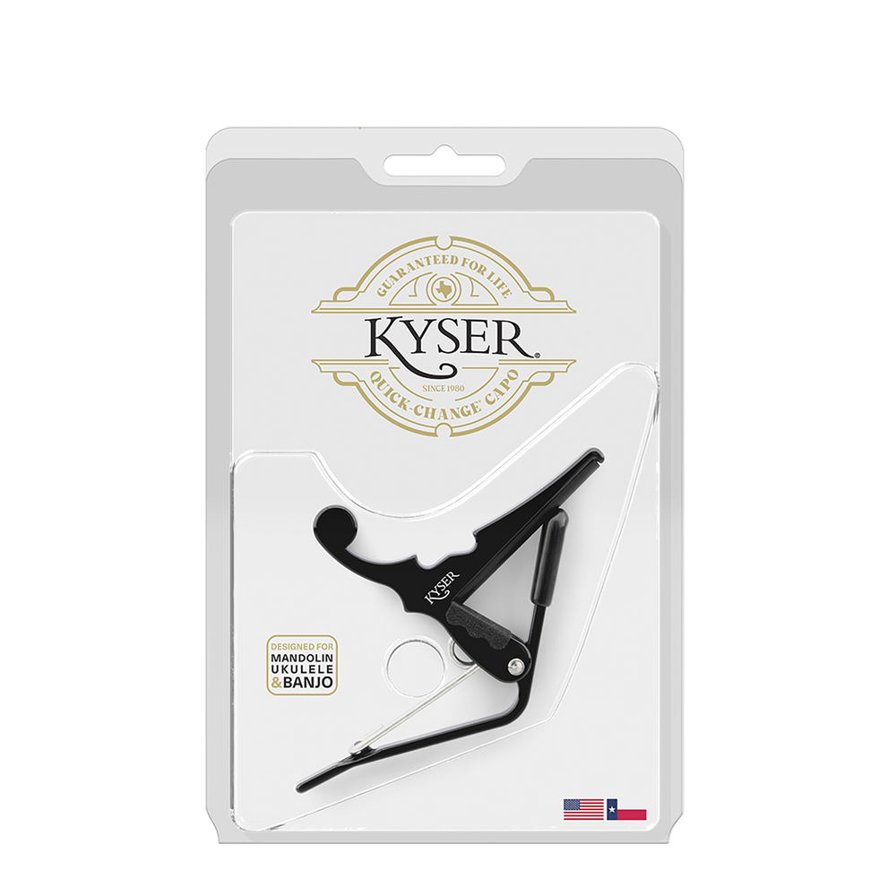 Kyser KBMBA Quick-Change Banjo/Mandolin/Uke Capo, Black