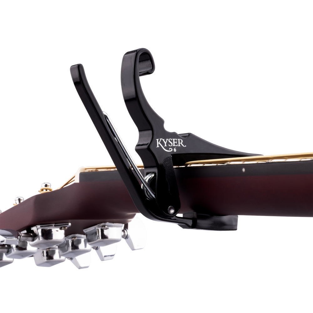 Kyser KG6BA Quick-Change Acoustic Guitar Capo, Black