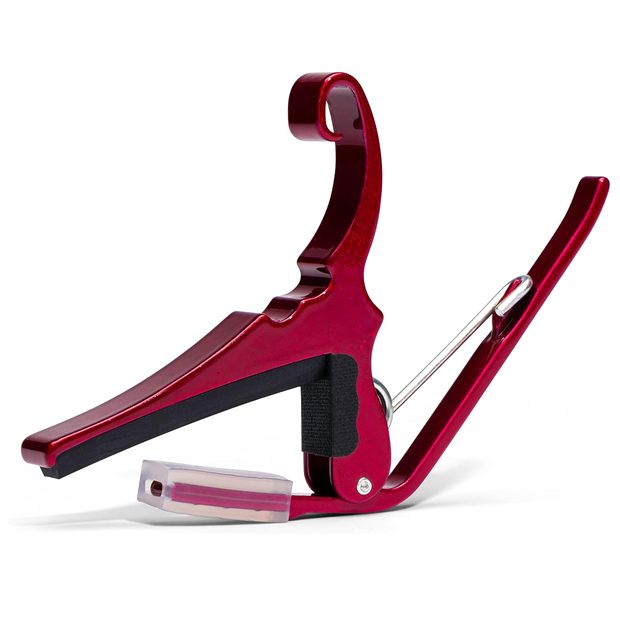 Kyser KG6SA Quick-Change Acoustic Guitar Capo, Ruby Red