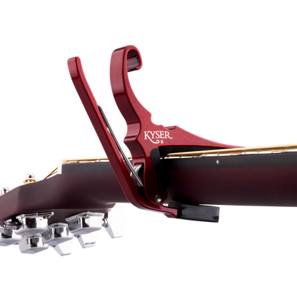 Kyser KG6RA Quick-Change Acoustic Guitar Capo, Ruby Red