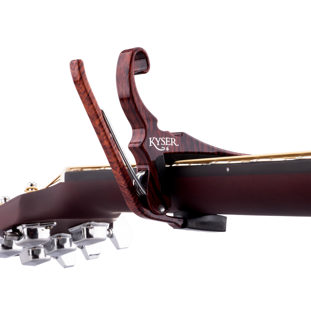 Kyser KG6RWA Quick-Change Acoustic Guitar Capo, Rosewood