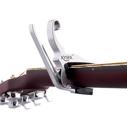 Kyser KG6SA Quick-Change Acoustic Guitar Capo, Silver
