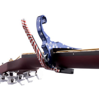 Kyser KG6STARA Quick-Change Acoustic Guitar Capo, Stars & Stripes