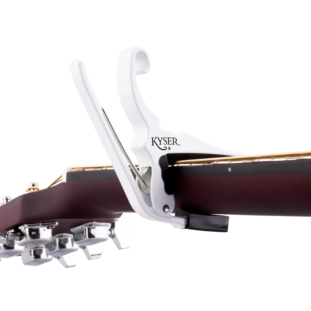Kyser KG6WA Quick-Change Acoustic Guitar Capo, White