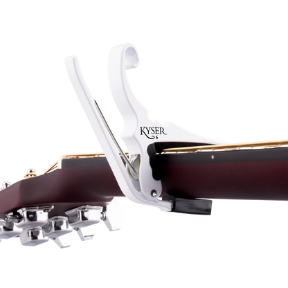 Kyser KG6WA Quick-Change Acoustic Guitar Capo, White