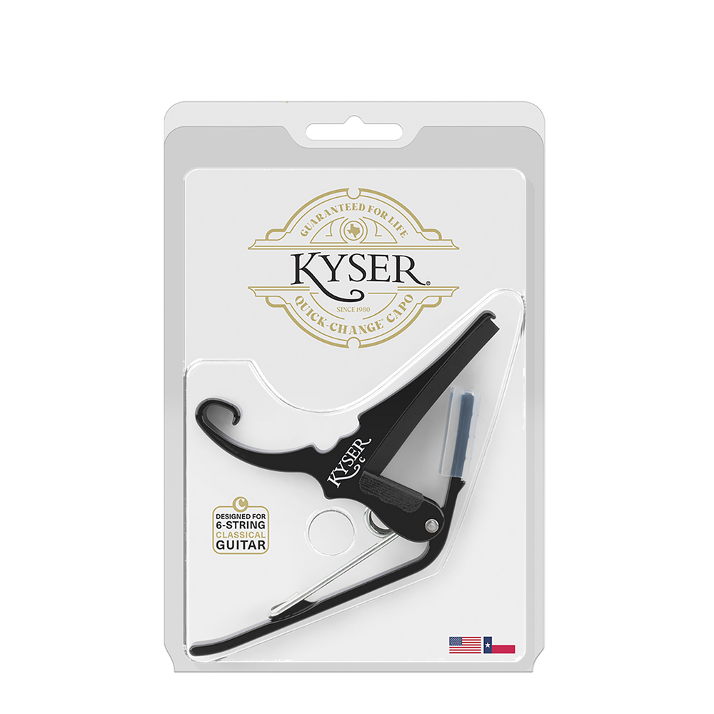 Kyser Quick-Change Classical Guitar Capo, Black