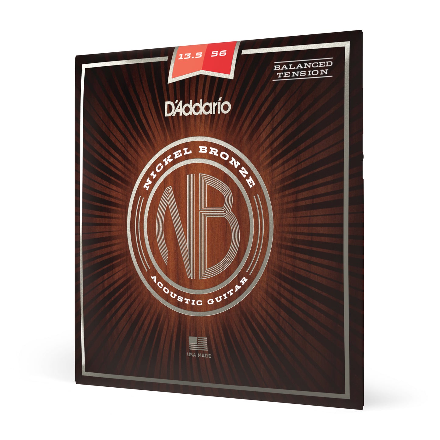 D'Addario NB13556BT Medium Balanced Tension, Nickel Bronze Strings, 13.5-56