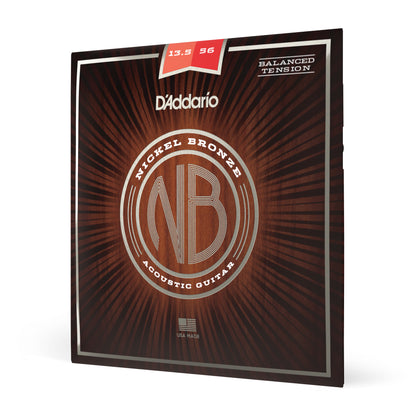 D'Addario NB13556BT Medium Balanced Tension, Nickel Bronze Strings, 13.5-56