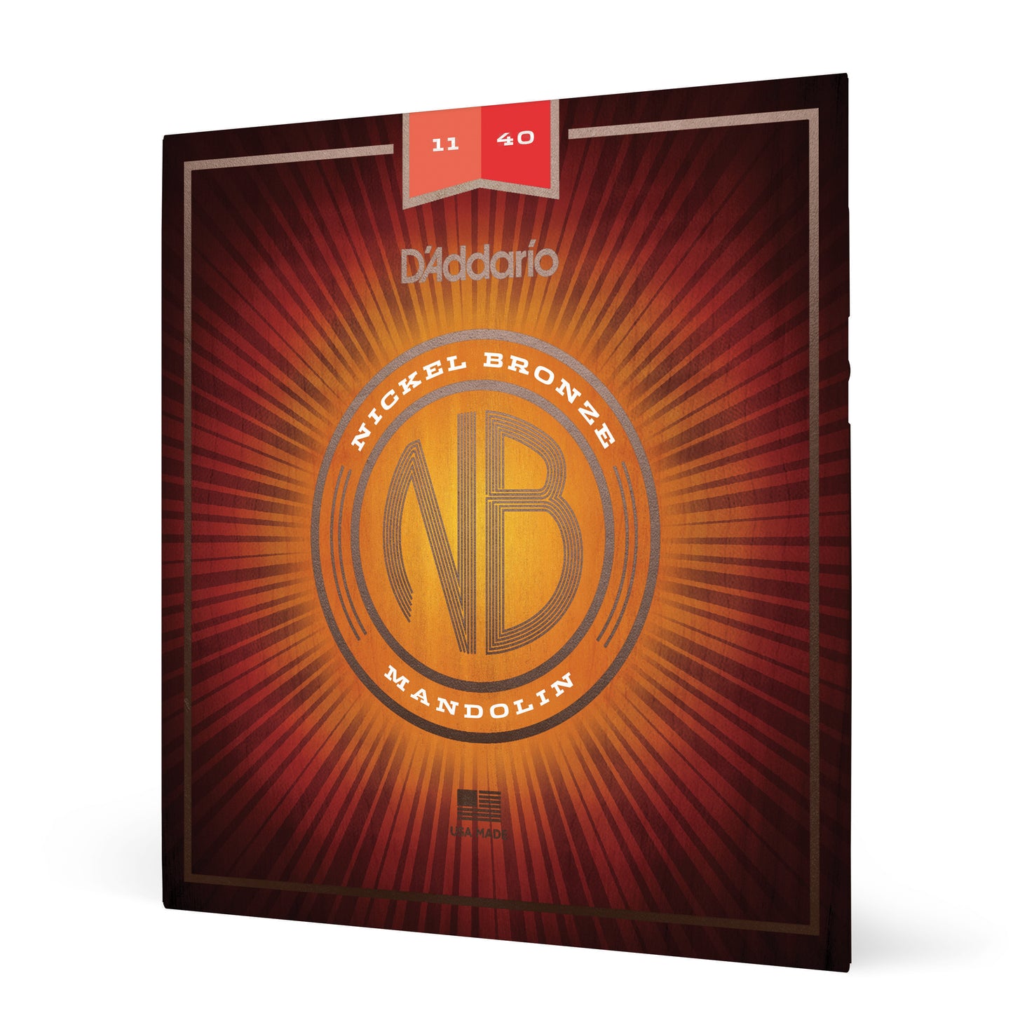 D'Addario NBM1140 Nickel Bronze Mandolin Strings, Medium, 11-40