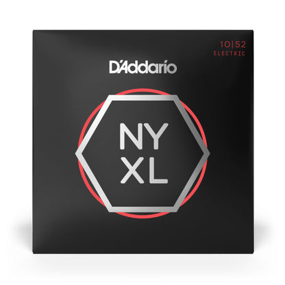 D'Addario NYXL1052 Nickel Wound Electric Guitar Strings, Light Top, Heavy 10-52