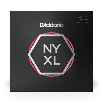 D'Addario Regular Light, Super Long Scale, NYXL Bass Strings, 45-100