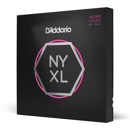D'Addario Regular Light, Long Scale, NYXL Bass Strings, 45-100